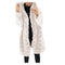 White Big Solid Jackets For Women