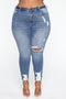 Stretch Ripped Women Jeans