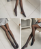 four pictures of a woman wearing stockings and stockings